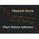 Channel Down Chart Pattern indicator with alert for NinjaTrader 8