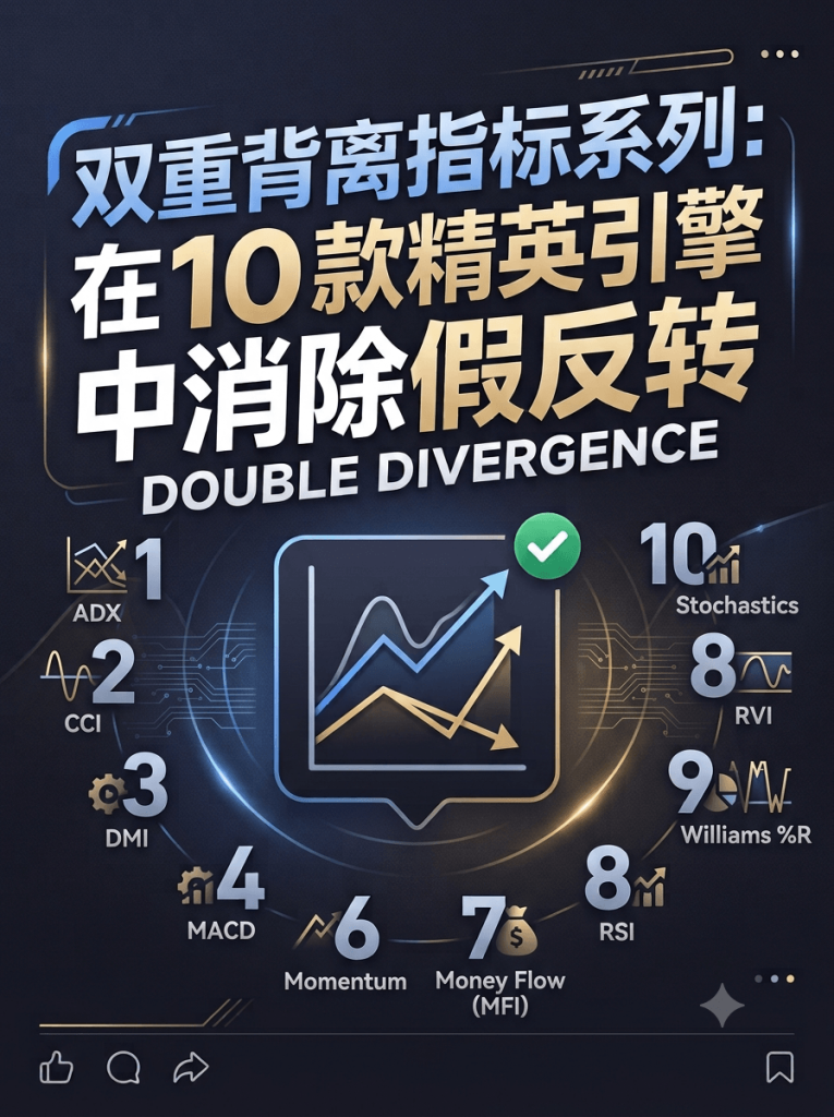 双重背离指标系列:在 10 款精英引擎中消除假反转 双重背离指标系列:在 10 款精英引擎中消除假反转